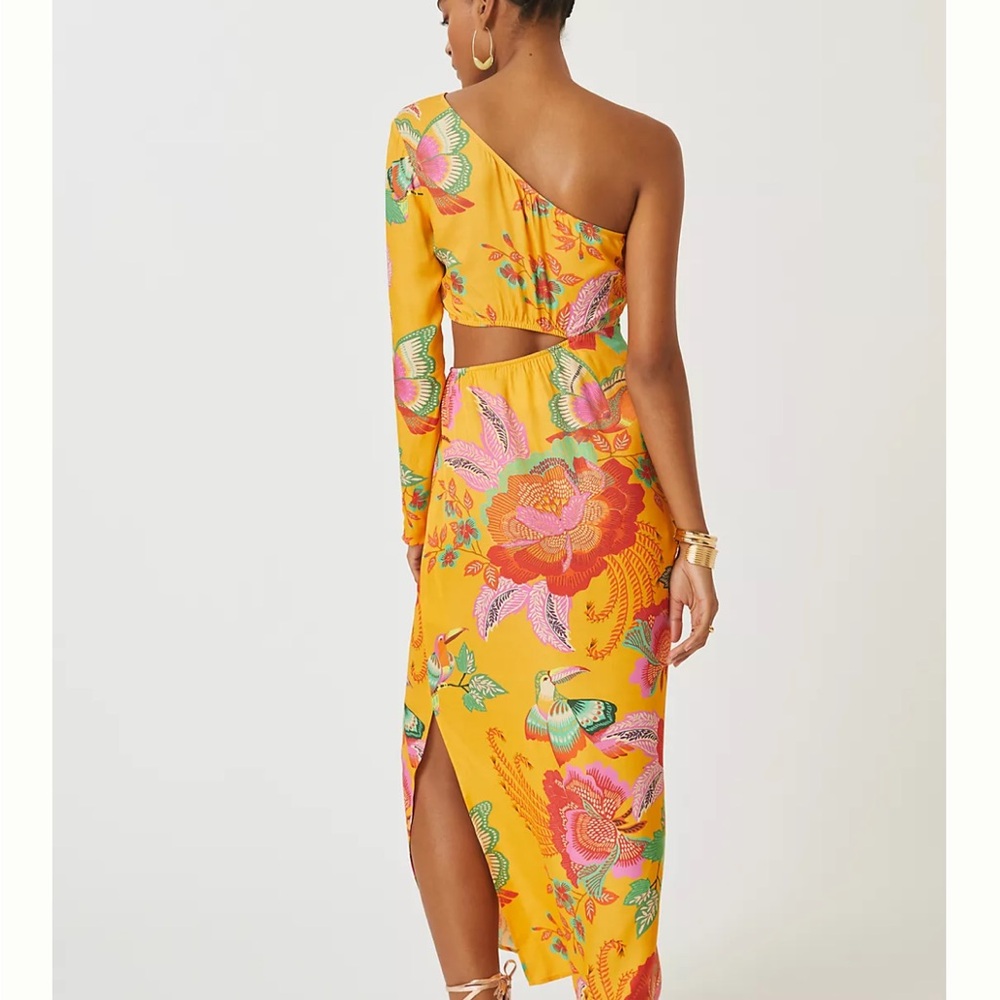 Farm Rio One-Shoulder Maxi Dress - Picture 7 of 7